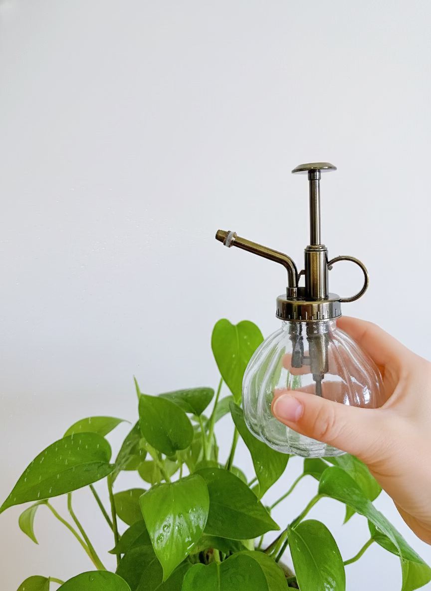 Small water prayer for plant