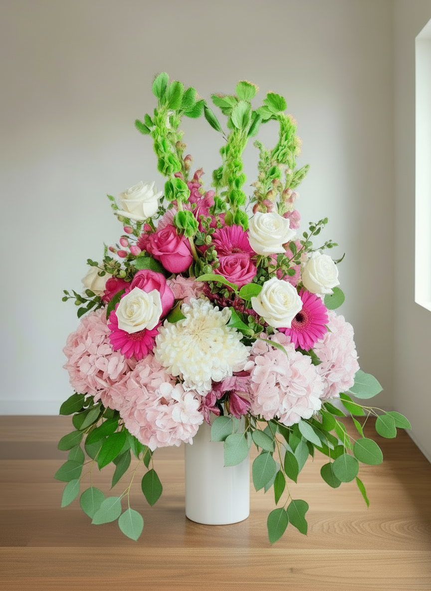Floral Bloom-Vase arrangement