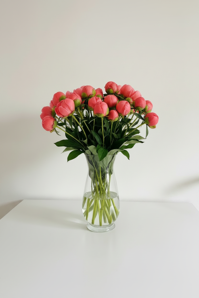 Peony Bloom-Flower Bouquet /Vase Arrangement