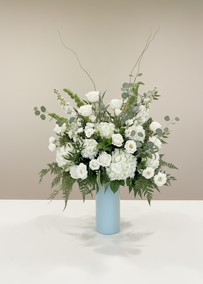 Snow in Matcha - Vase arrangement